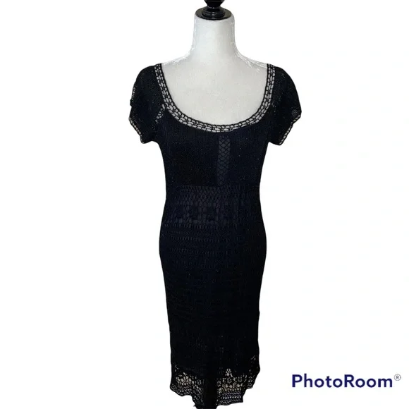 Chetta B | Dresses | Chettah B Black Beaded Dress | Poshmark